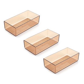 블럭마트 주방서랍 수납 트레이 정리함 TYPE B, 블랙, 1세트