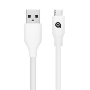 애드온 USB A to 마이크로 5핀 케이블 1.2m AA069, 화이트, 1개