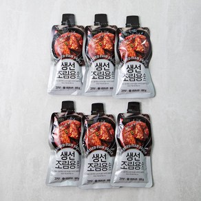 주비푸드 생선 조림용 소스, 100g, 6개