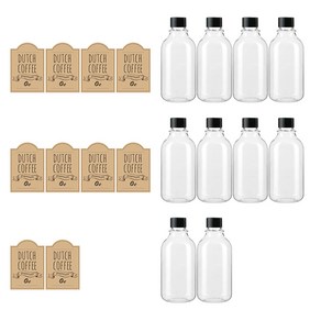 투명 페트병 300ml ARB300 + 일반캡 검정 + 병라벨 LB4M