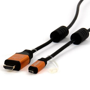 셀인스텍 HDMI MICRO HDMI 2.0Ve 케이블 골드메탈, 1개, 3m