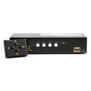 넥스트 4K HDMI 영상리피터 4포트 KVM 리모컨 스위치, NEXT-7014KVM-KP