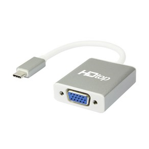 에이치디탑 USB C타입 TO VGA RGB 컨버터 케이블 15cm, HT-3C005, 1세트