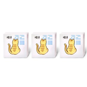 멍냥이 스티커 45p, 혼합색상, 3개