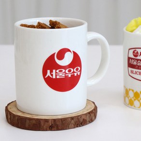 서울우유 레트로 서울우유머그컵 370ml, 혼합색상, 1개