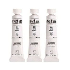 신한화구 한국화물감 301 호분 3p, 50ml, 1색