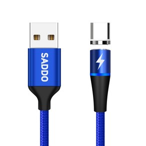 사또 3세대 USB C타입 커넥터 + 일자형 마그네틱 고속충전 케이블 1m 세트