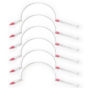 머리관통 머리띠, 못, 6개