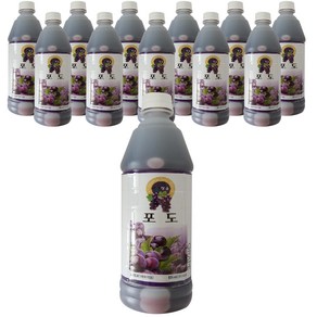 청솔 포도 음료, 12개, 835ml