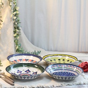 폴라브 파스타볼 22cm 4종 세트, 로즈,멜론,체리,클로버, 1세트