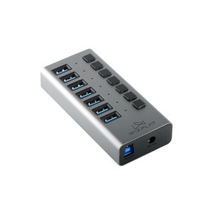 위즈플랫 7포트 USB 허브 개별전원 36W WIZ-H72S