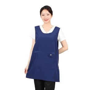 SF패션 원피스형 주머니 앞치마 L AE211, 네이비, 1개