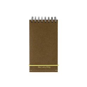 소소문구 더 베리띵 노트 핸디 130mm x 70mm, bown, 1개