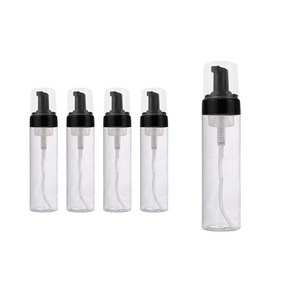 화장품 공병 에센스 펌프 용기 200ml, 검정, 5개