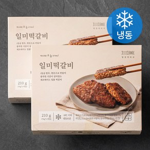 일상적미식 일미 떡갈비 3입 (냉동), 210g, 2개