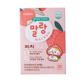 아올다 말랑피치 스틱젤리 20g x 30p, 복숭아맛, 600g, 1개