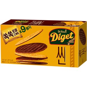 오리온 다이제 씬 비스켓 9p, 252g, 1개