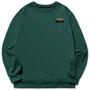 디엘크리 남성용 S~3XL 빅사이즈 블랙 테이프 맨투맨 티셔츠