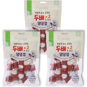 더내추럴 강아지 두배 댕댕 비프껌 6cm 200g, 3개, 비프맛