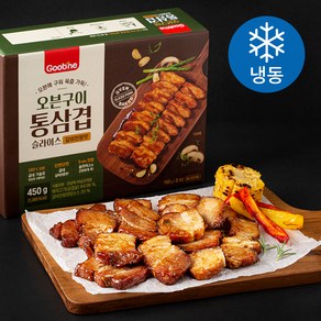 굽네 오븐구이 통삼겹 슬라이스 갈비천왕맛 3개입 (냉동)