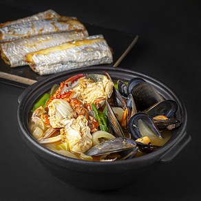 바다자리 국산갈치구이 앤 꽃게된장찌개 3~4인분 세트, 700g, 1세트