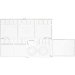 다다 수채화 아크릴 미술용 팔레트 200 x 260 +122, 24칸, 1개