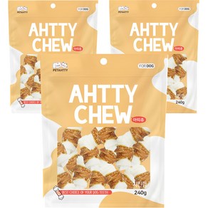 강아지 아띠츄 딩고 껌 소형, 혼합맛(치킨/우유), 240g, 3개