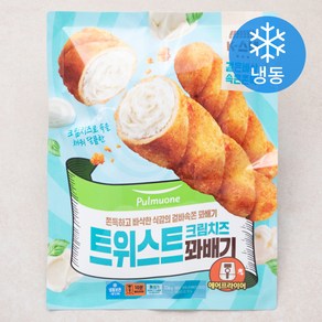 풀무원 트위스트 크림치즈 꽈배기 (냉동), 1개, 336g