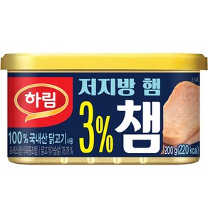 하림 3% 챔 닭가슴살 햄 통조림, 200g, 1개