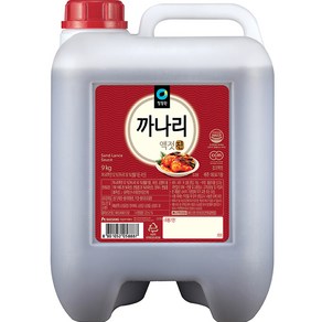 대상 청정원 까나리액젓진, 9kg, 1개