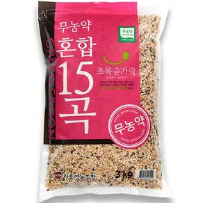 초록숟가락 무농약 혼합15곡, 3kg, 1개