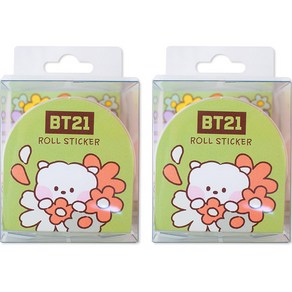 BT21 롤스티커 알제이, 혼합색상, 2개