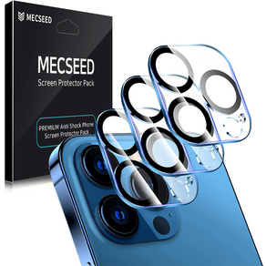 MECSEED 3CX 고투명 풀커버 강화유리 휴대폰 카메라 렌즈 액정보호필름 3p 세트, 1세트