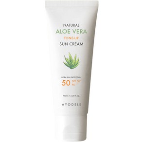 아요델 알로에베라 미백톤업 3중기능성 선크림 SPF50+ PA+++, 1개, 100ml