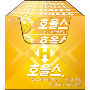 호올스 허니레몬향 캔디, 27.9g, 20개