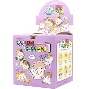 핑크풋 1000 냥냥 랜덤 아크릴 집게 30p