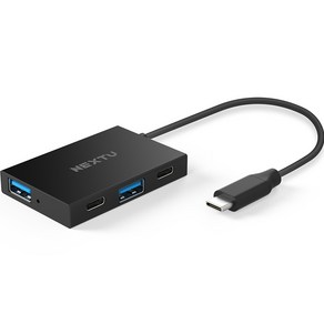 넥스트유 USB3.2 Gen2 10G USB-A/C 4포트 무전원 허브 NEXT-3422U3-10G