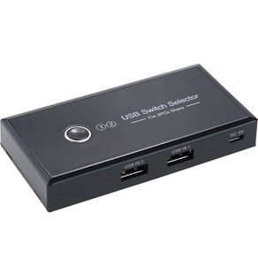 컴스 2:4 USB 2.0 선택기 수동 스위치, BD821, 1개