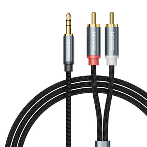 Toocki 투키 스테레오 3.5mm AUX to 2RCA 오디오 케이블 3m