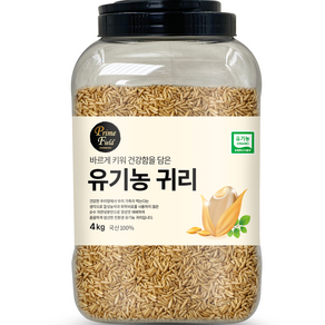 Pime Field 국산 유기농 귀리, 4kg, 1개