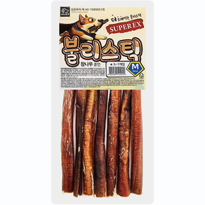 네츄럴이엑스 강아지 불리스틱 슈퍼렉스 간식 M 15cm, 95g, 1개, 소