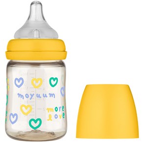 모윰 모어러브 에디션 PPSU 올인원 젖병, 옐로우, 170ml, 1개