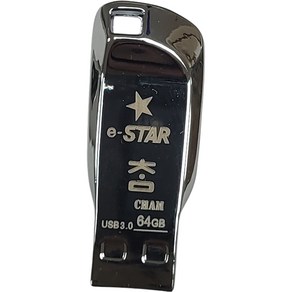 eSTARSSD 3 USB 메모리 실버 CHAM, 64GB