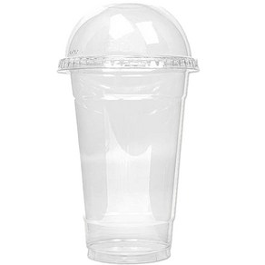 한일피앤피 대경홈카페 투명 PET 아이스컵 + 돔뚜껑, 470ml, 1개입, 100개