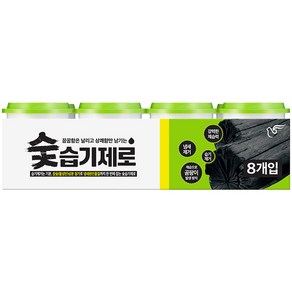 피죤 숯 습기제로 제습제 본품, 300g, 8개