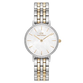 다니엘웰링턴 여성용 PETITE LUMINE BEZEL 5 LINK TWO TONE 메탈시계 28mm