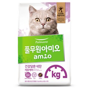 풀무원아미오 고양이 건강담은 식단 기능성 사료, 다이어트(체중관리), 5.2kg, 1개