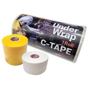 나사라 C TAPE 2p + Unde Wap 헬스 테이프 세트, 흰색(C TAPE) + 노란색(Unde Wap), 1세트