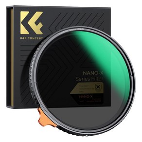 케이앤에프컨셉 NANO-X TRUE COLOR Vaiable 가변필터 8K AGC Glass 72mm, ND2-ND32