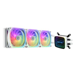 에너맥스 AQUAFUSION ADV 360 ARGB CPU 쿨러 화이트 ELC-AQFA360-SQA-W